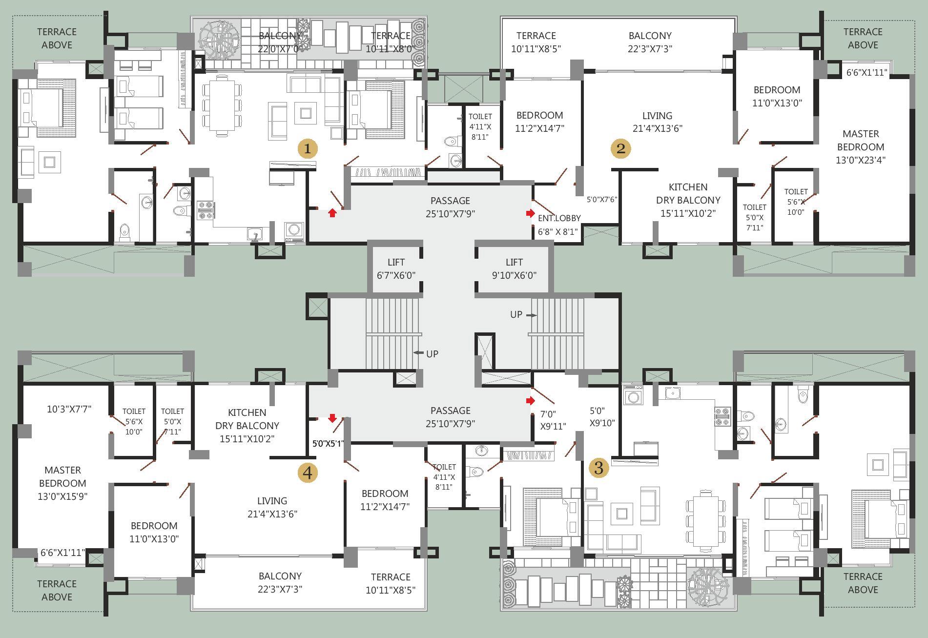 3 BHk Apartments in Balewadi